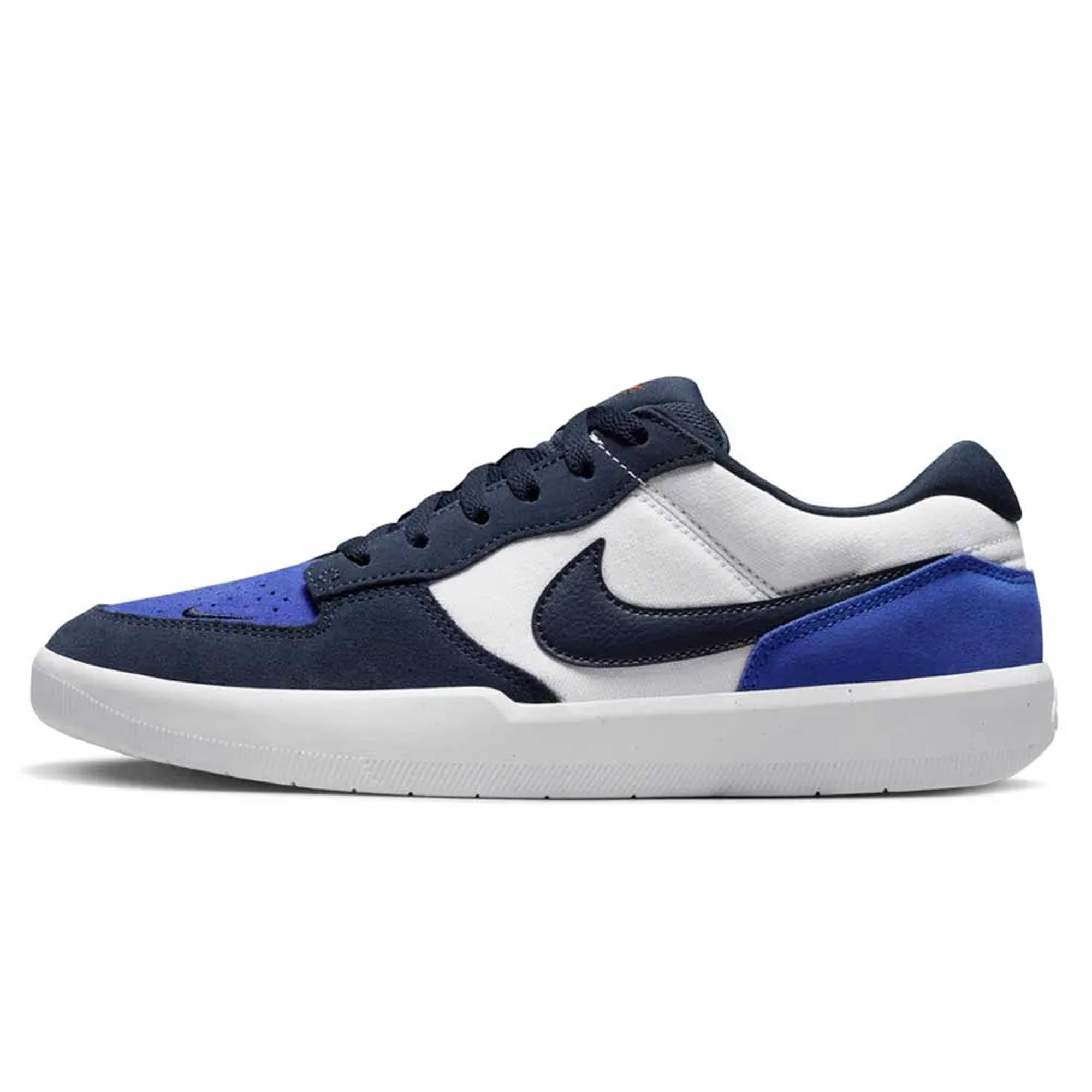 Nike SB Force 58 Shoes, Obsidian White Hyper Royal Obsidian, 42.5 EU