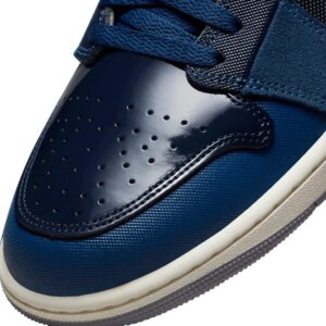 Nike Men's Air Jordan 1 Low GS Shoes, Obsidian/French Blue/Sail/Ashe, 10