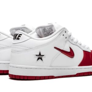 Nike Mens SB Dunk Low CK3480 600 Supreme - Jewel Swoosh Red/White - Size 10