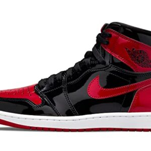 Jordan Mens Air Jordan 1 Retro High OG 555088 063 Bred Patent - Size 8