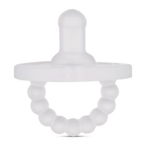 ryan & rose cutie pat pacifier teether (stage 1, clear)