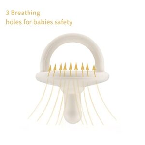 Sweet Child Soothie Pacifiers 0-18 Months, Set of 6 Ultra-Light Silicone Binkies with Collapsible Handle & 3 Air Holes for Added Safety, Best Newborn Pacifiers for Baby Boys Or Girls (Woodlands)