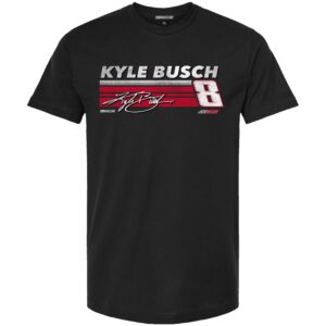 Kyle Busch 8 Vintage T-Shirt for Men - Distressed Retro Short Sleeve Automotive Racing Apparel Medium