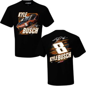 checkered flag sports kyle busch 2023 cheddar's blister tech t-shirt black (as1, alpha, 3x_l, regular, regular)