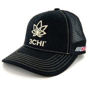 checkered flag sports 2023 kyle busch sponsor hat nascar adjustable automotive racing mesh baseball cap black