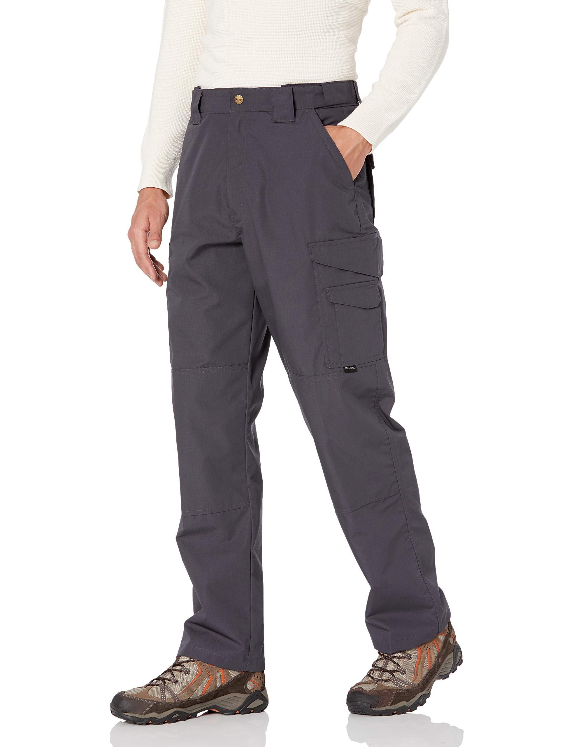 Tru-Spec Men's 24-7 Series Original Tactical Pant - Reliable Pants for Men - Ideal for Hiking, Camping, EMT, and Tactical Use - 65% Polyester, 35% Cotton - Charcoal Grey - 40W x 32L