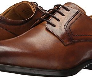 Florsheim Men's Medfield Plain Toe Oxford Dress Shoe, Cognac, 11 Wide