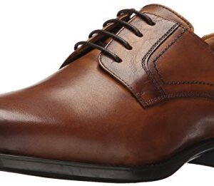 Florsheim Men's Medfield Plain Toe Oxford Dress Shoe, Cognac, 11 Wide