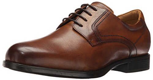 Florsheim Men's Medfield Plain Toe Oxford Dress Shoe, Cognac, 11 Wide