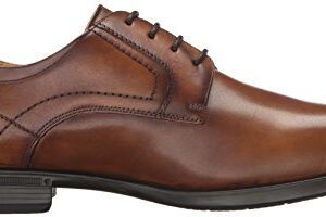 Florsheim Men's Medfield Plain Toe Oxford Dress Shoe, Cognac, 11 Wide