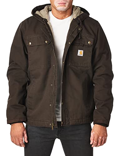 Carhartt mens Bartlett Jacket (Big & Tall) Work Utility Outerwear, Dark Brown, 3X-Large Big Tall US