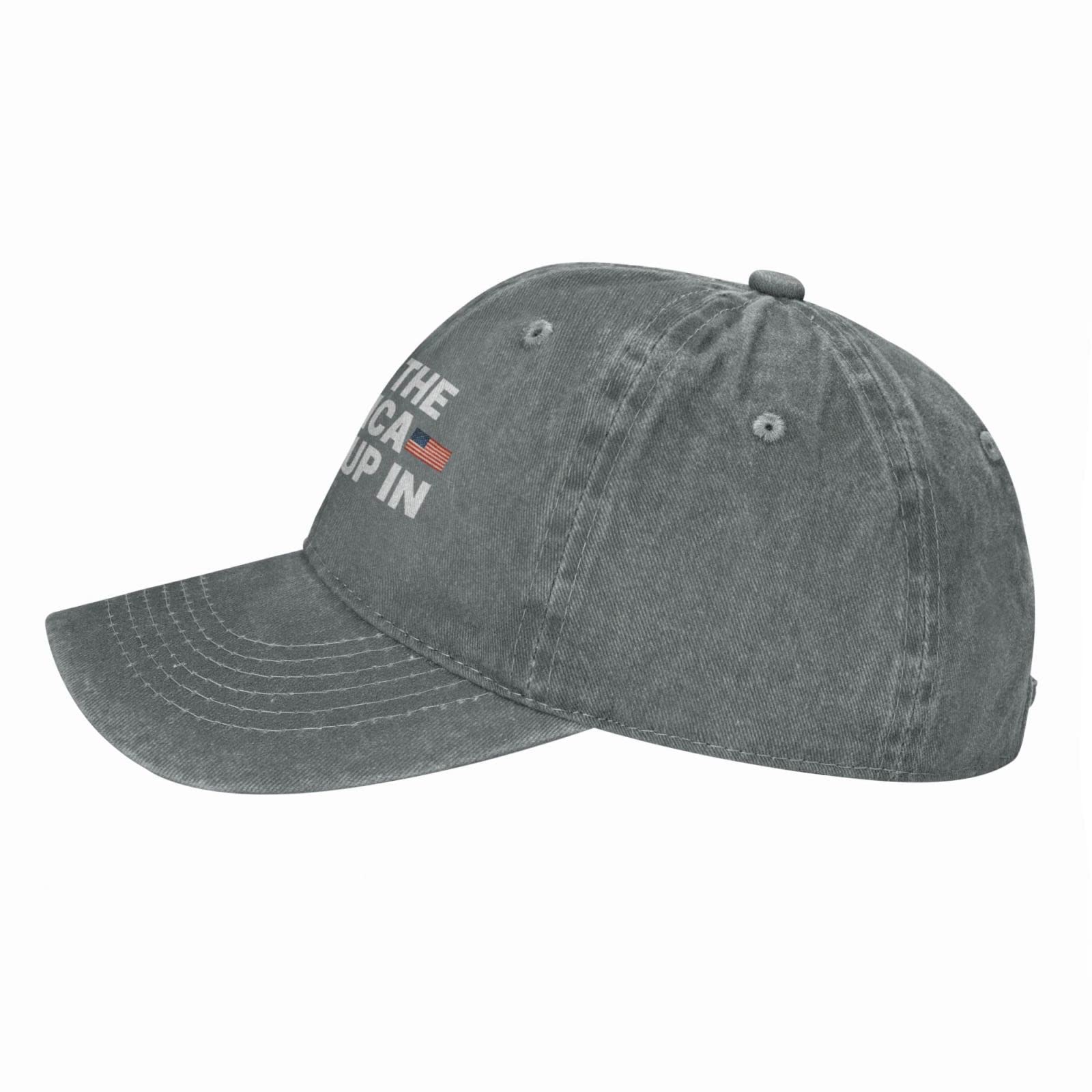 I Miss The America I Grew Up in Hat Men Baseball Hat Graphic Cap Gray