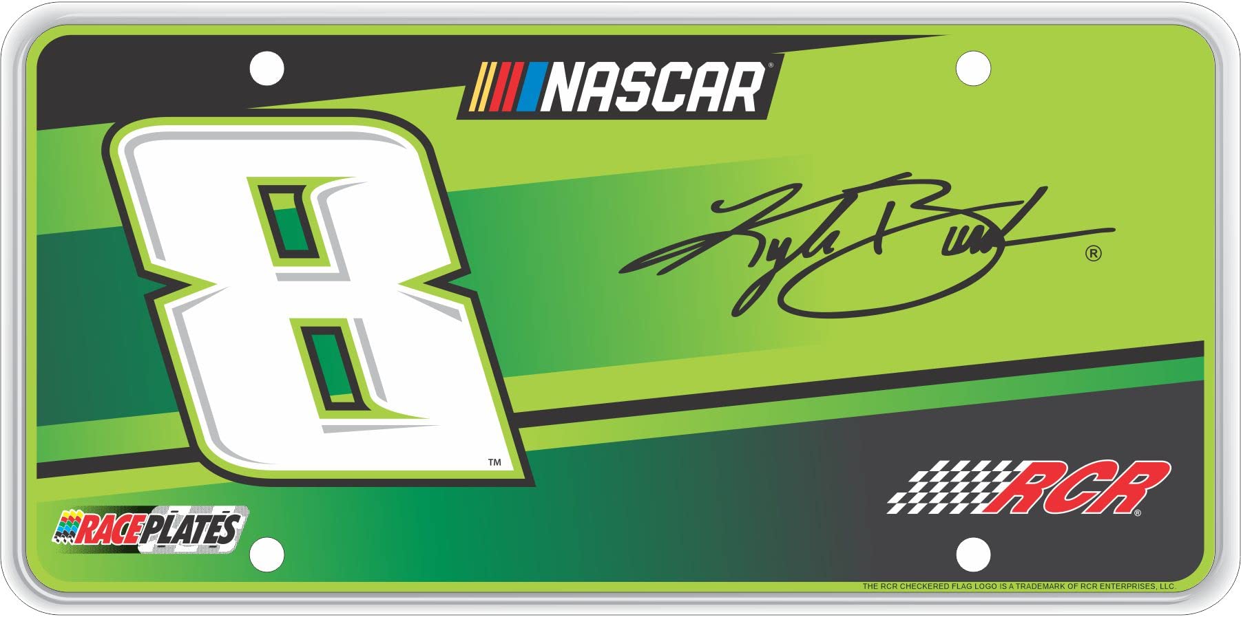 Race Plates #8 Kyle Busch Signature Series Souvenir License Plate