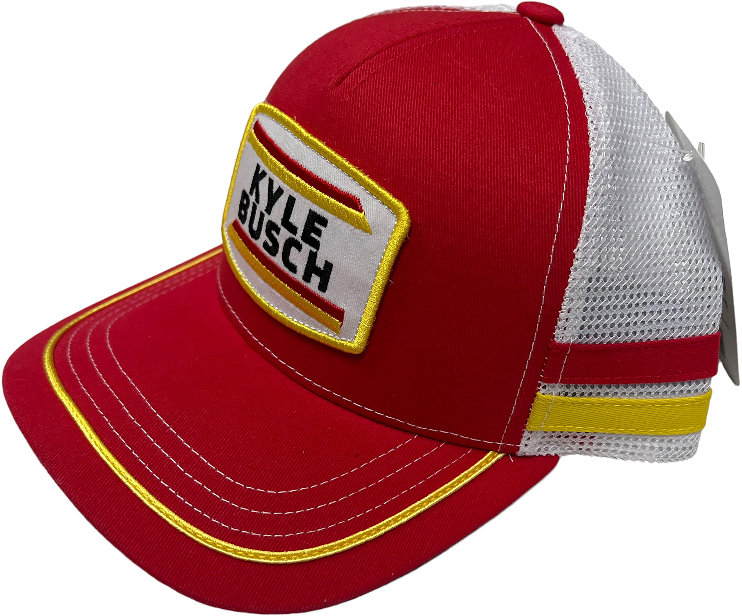 Checkered Flag Sports Kyle Busch Retro Patch Adjustable Hat Red