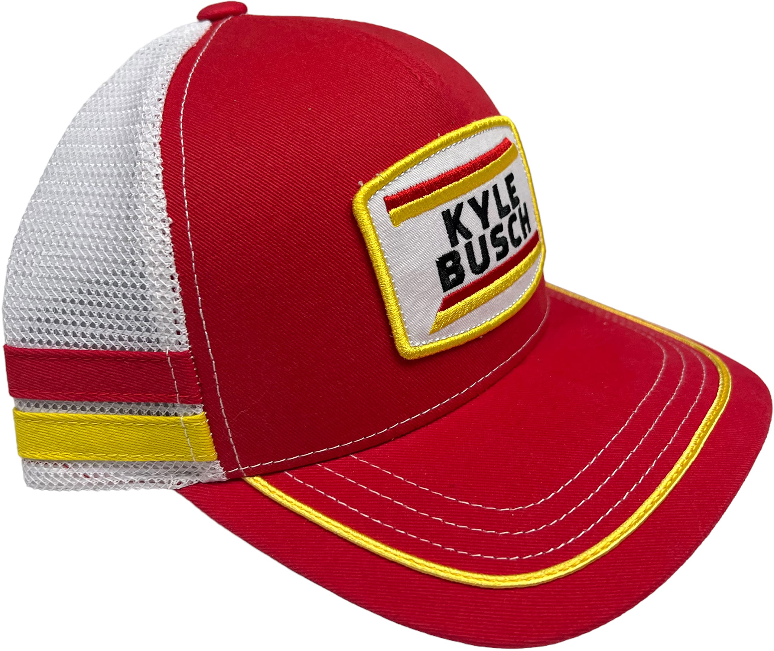 Checkered Flag Sports Kyle Busch Retro Patch Adjustable Hat Red