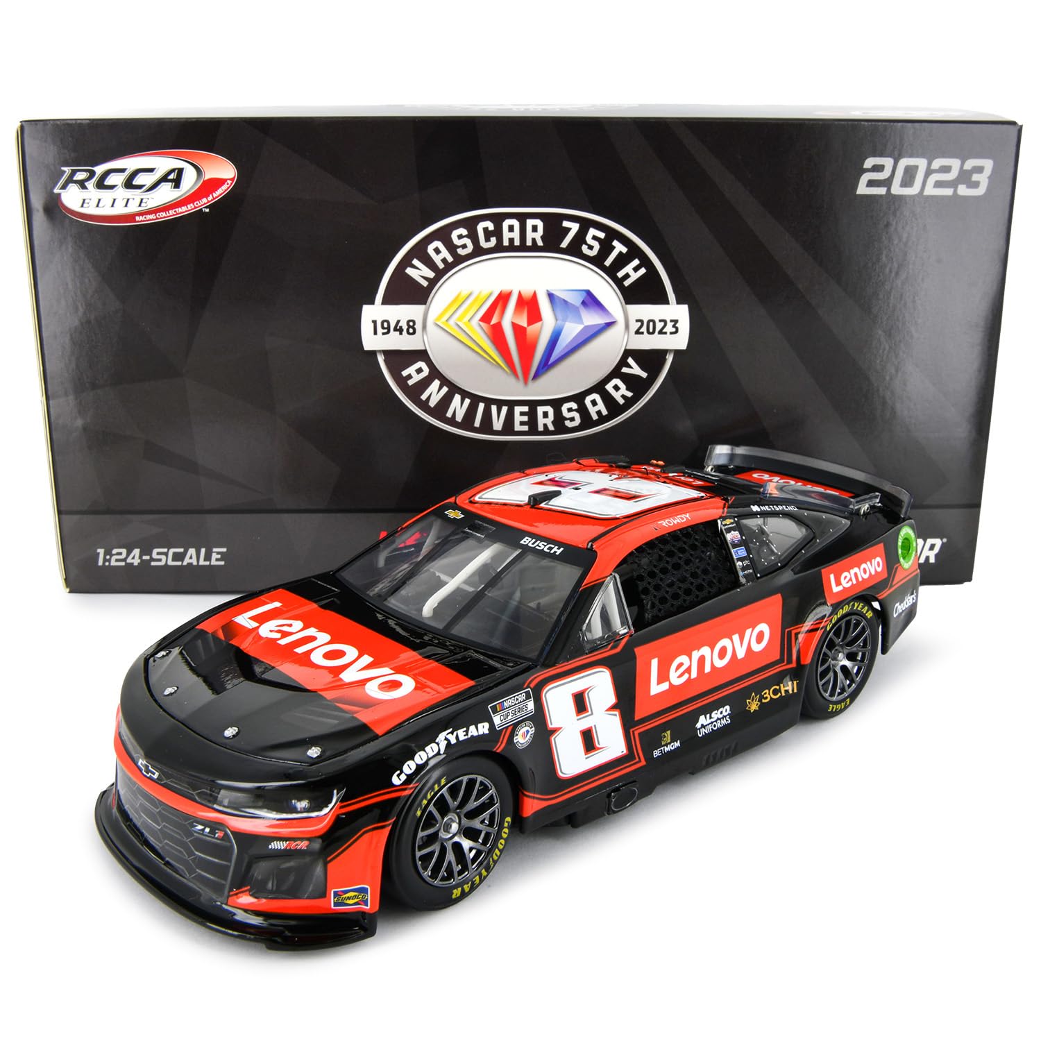 Lionel Racing Kyle Busch Elite 2023 Lenovo Diecast Car 1:24 Scale