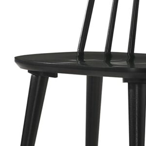 DUHOME Dining Chairs Set of 4 Wood Dining Room Chair Black Spindle Side Kitchen Room Country Farmhouse Chairs Black