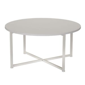 household essentials coffee table, scandinavian white