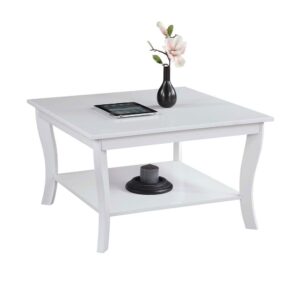 Convenience Concepts American Heritage Square Coffee Table, White