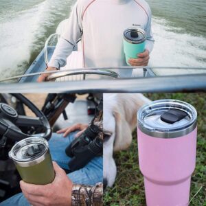 Magnetic Tumbler Lid Compatible with YETI Rambler,Ozark Trail,Old Style Rtic,Spill Proof Replacement lid (30 ounce one pack)