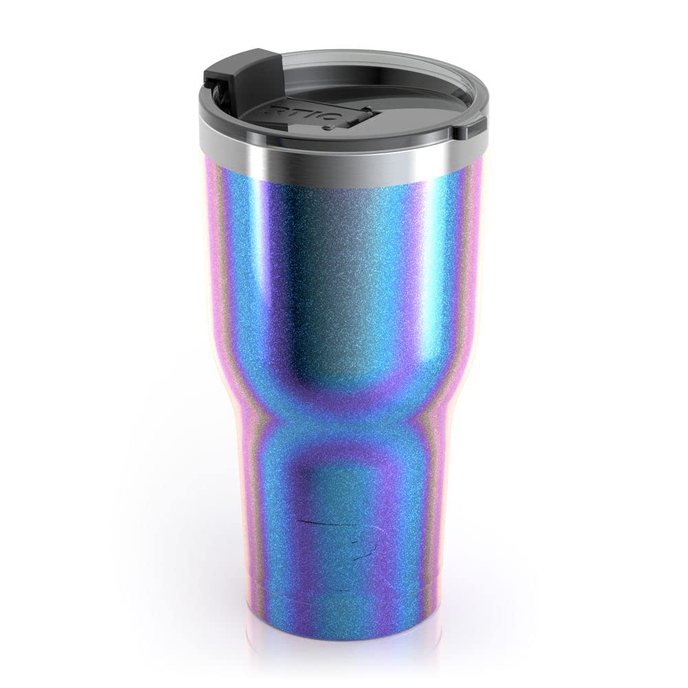 RTIC 30 oz Insulated Tumbler Stainless Steel Coffee Travel Mug with Lid, Spill Proof, Hot Beverage and Cold, Portable Thermal Cup for Car, Camping, Pacific