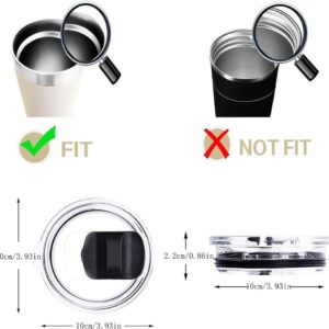 20/30 Oz Tumbler Lids - Fits For Yeti Rambler,Ozark Trail,Or Old Style Rtic Coffee Tumbler - Magnetic Slider Replacement Lid-Spill Proof Slider (30oz-2pcs)