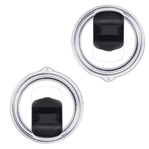 magnetic tumbler lid 2pcs 30oz compatible with yeti rambler zark trail,old style rtic replacement lids