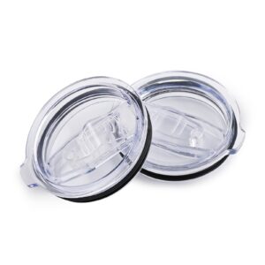 hasle outfitters 20 oz tumbler lids replacement lids for stainless steel tumbler splash resistant lids for mouth tumbler cooler cup(20 oz, 2 pack)