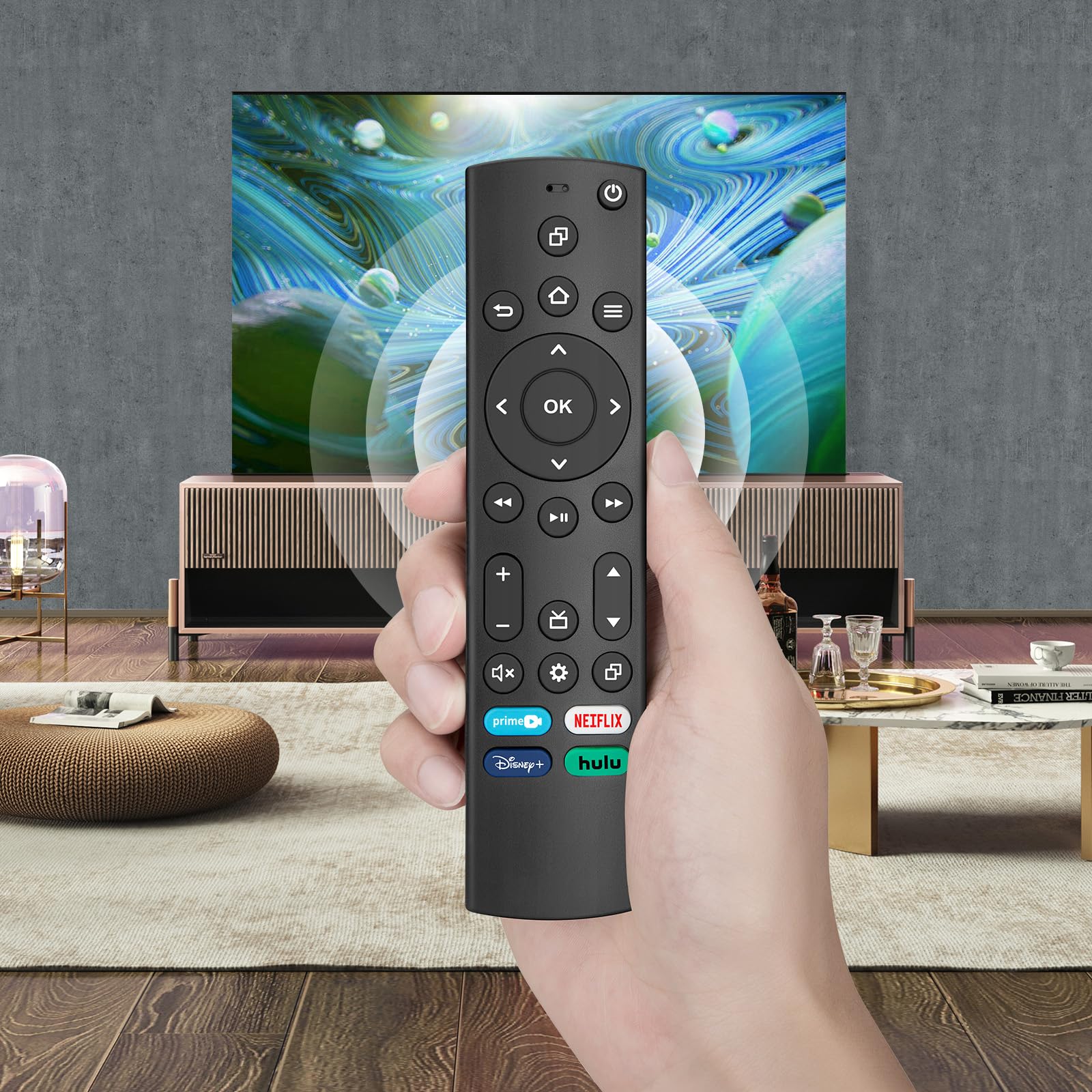 Replacement Remote for All Insignia/Toshiba/Pioneer Smart TVs Compatible with Fire Smart TV