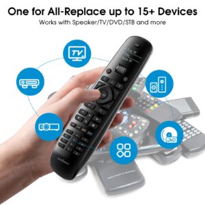 Sofabaton U2 Universal Remote Control with Smart App, Customizable Macro Button, All in one Remote Control for TVs/DVD//Blu-ray/STB/Projector, Works with Infrared & Bluetooth Devices
