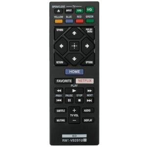 rmt-vb201u replace remote control fit for sony blu-ray bd disc dvd player bdp-bx370 bdp-s1700 bdp-s3700 ubp-x700 bdpbx370 bdps1700 bdps3700 ubpx700