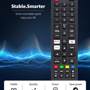 【One Remote One Cover】 Universal Remote for All Samsung TV Remote with Silicone Remote Cover, Replacement for All Samsung Smart TV, LED, LCD, HDTV, 3D, Series TV BN59-01315J BN59-01315A