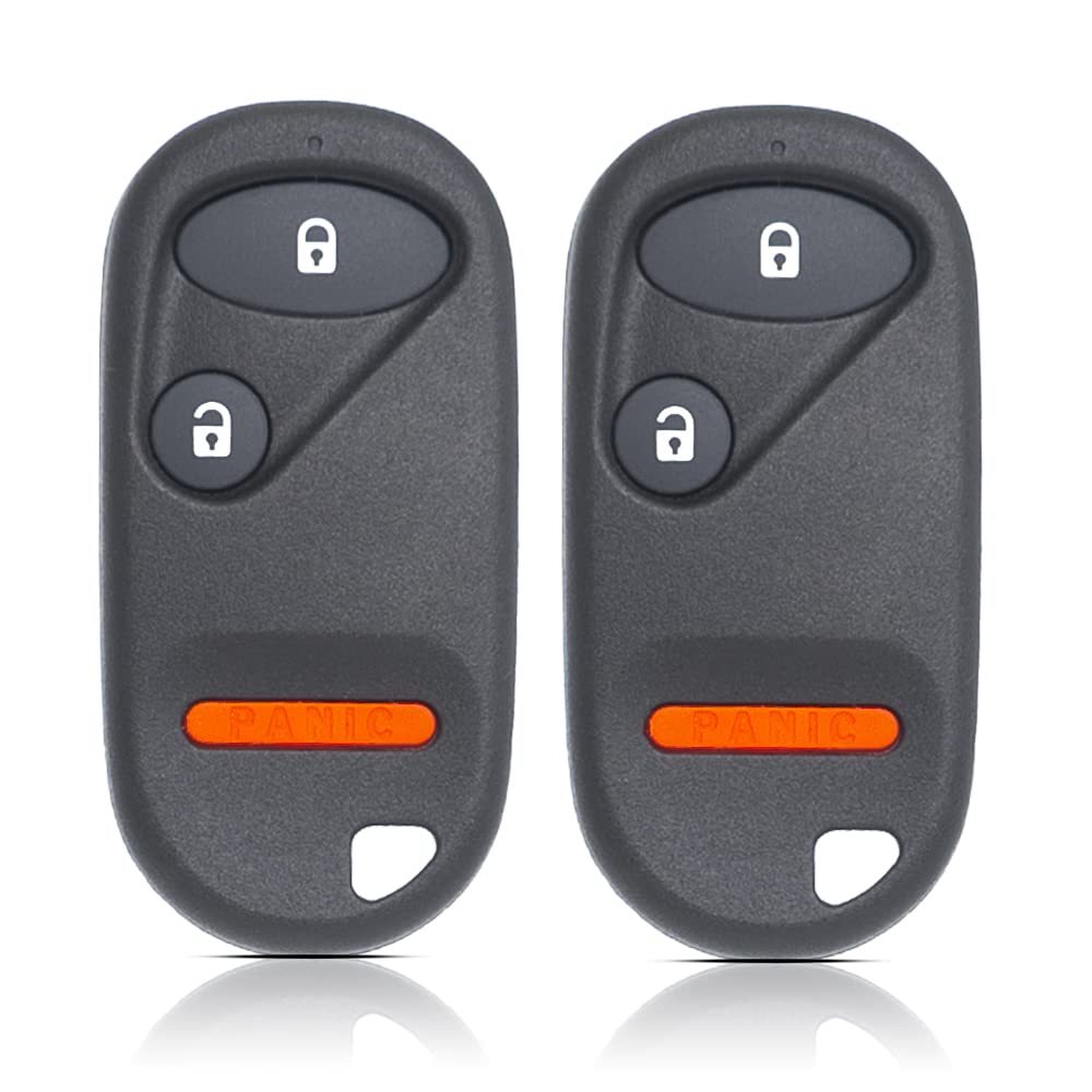 Key Fob Remote Replacement Fits for Honda Civic DX EX LX 2001 2002 2003 2004 2005/Honda Pilot 2003 2004 2005 2006 2007 NHVWB1U523 Keyless Entry Remote Control NHVWB1U521 72147-S5A-A01(Pack of 2)