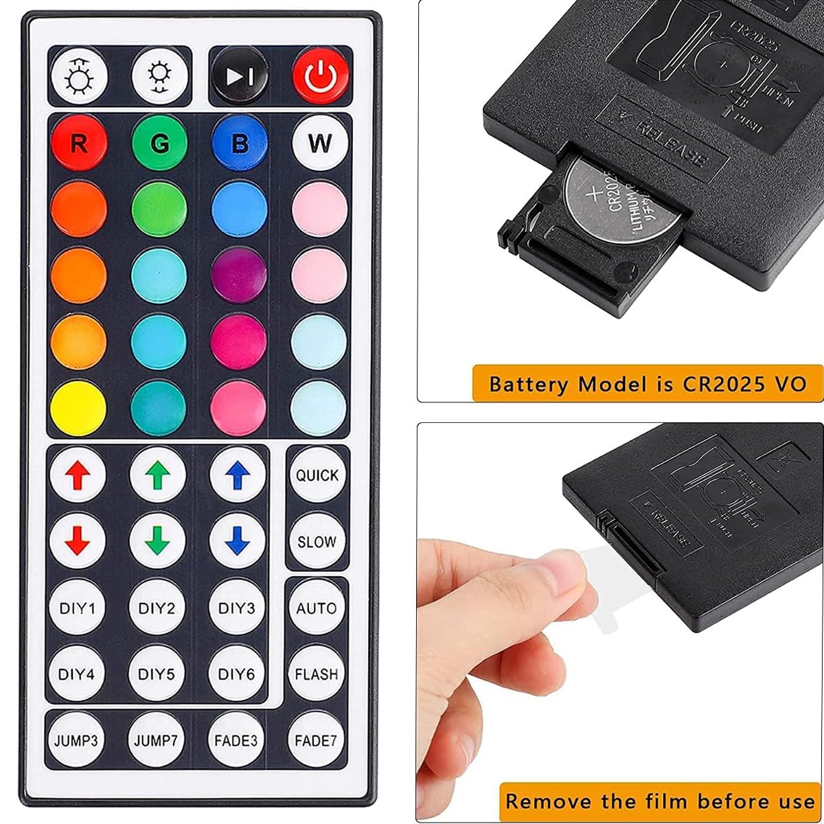 44 Keys RGB LED Light Strip Remote Controller Infrared Led Light Remote Replacement for SMD 5050 2835 3528 Led Strip Lights