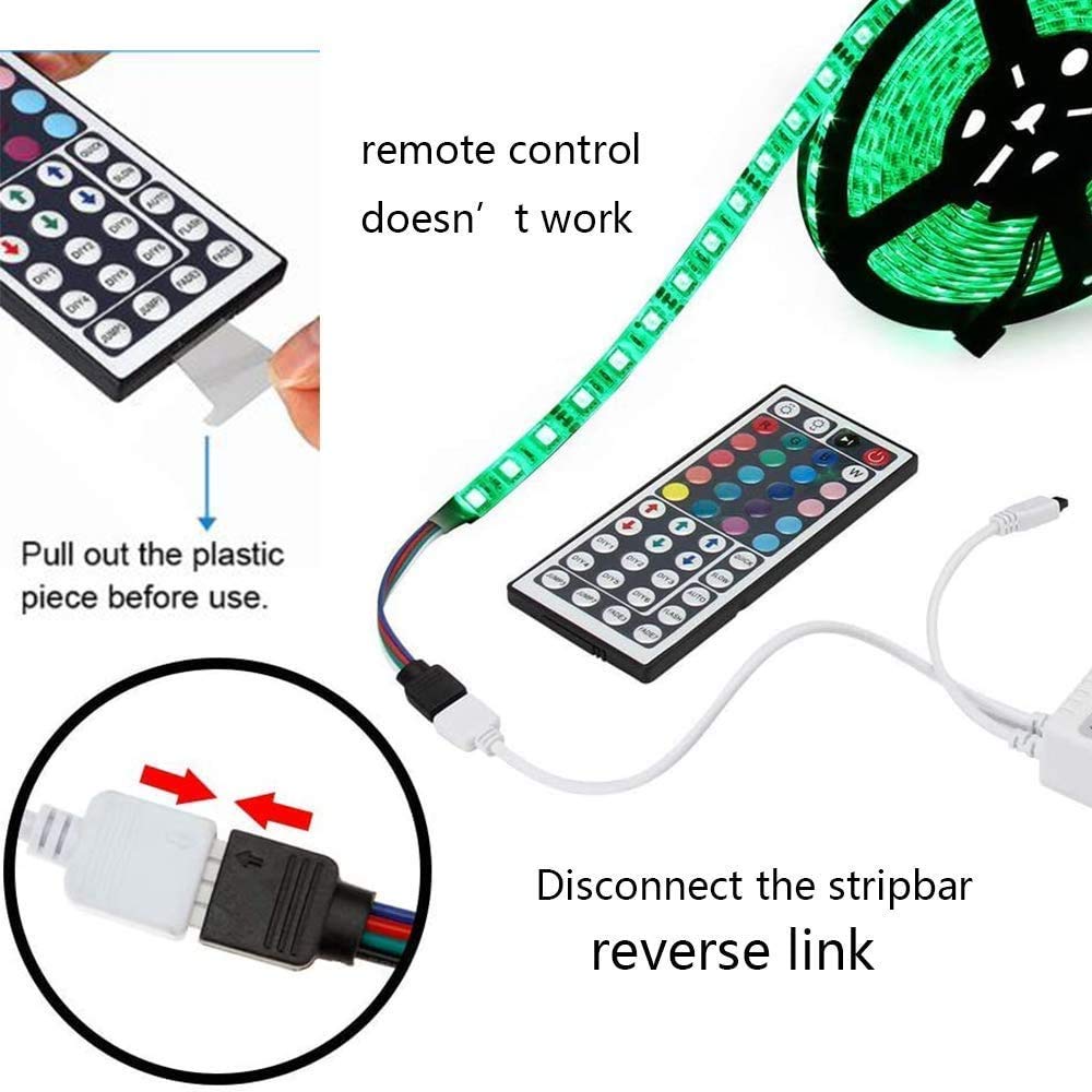 44 Keys RGB LED Light Strip Remote Controller Infrared Led Light Remote Replacement for SMD 5050 2835 3528 Led Strip Lights