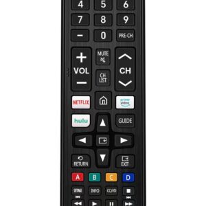 Universal Remote-Control for Samsung Smart-TV, Control Replacement fit for 4K UHD QLED HDTV LED TVs, with Hulu Netflix Prime-Video Buttons