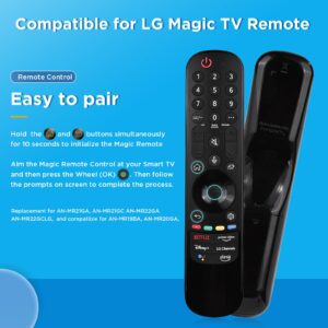 Magic Remote AN-MR22GA Replacement LG Smart TV Remote with Alexa Voice and Pointer Function Universal LG Remote Control for LG UHD OLED QNED NanoCell 4K 8K 2017 2018 2019 2020 2021 2022 2023 Models