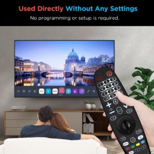 Universal Backlit Remote Control for All LG Smart TV Magic and Infrared Remote Compatible with All Models of LG TVs