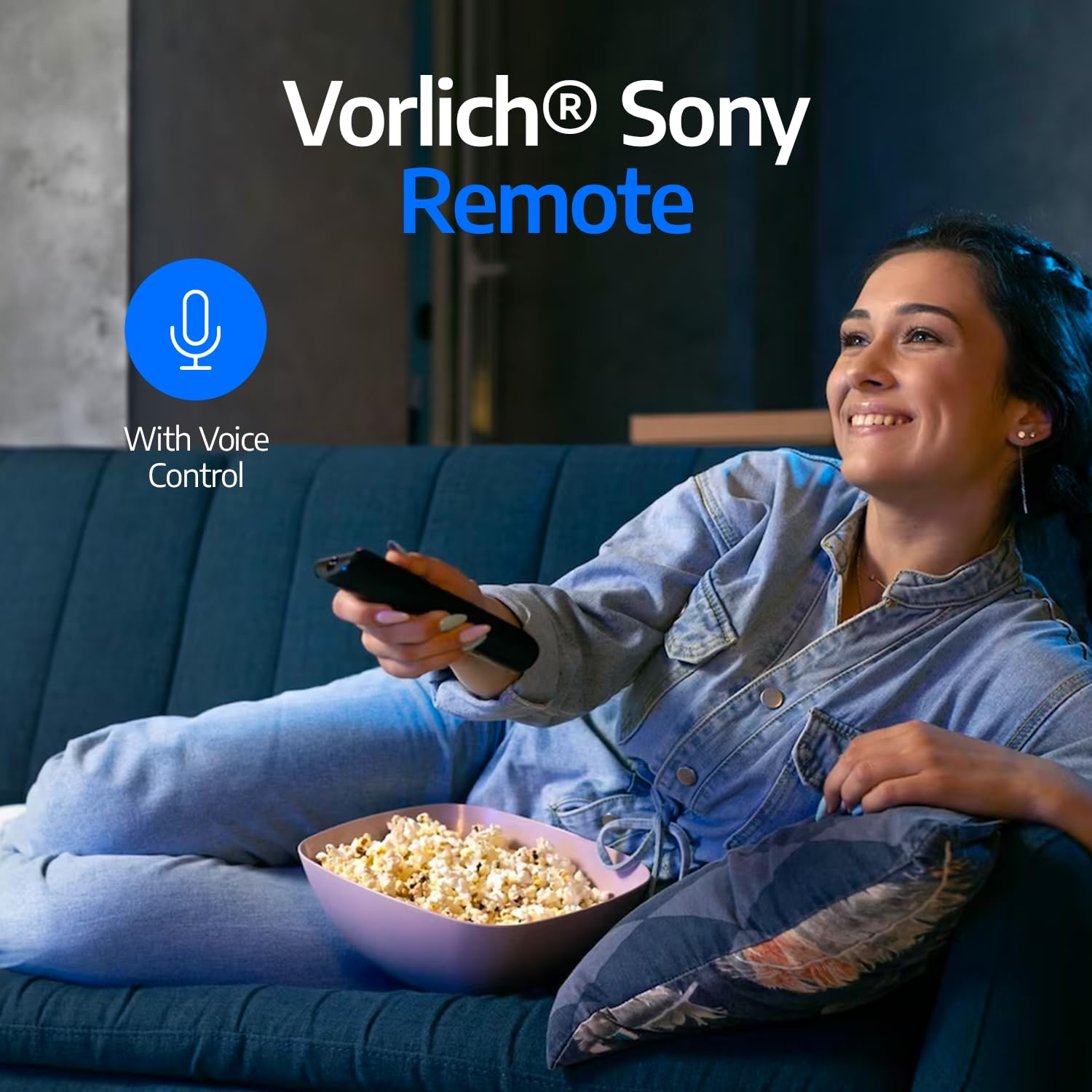 Vorlich® Sony Universal Remote with Voice Control RMF-TX520U, Replacement Sony TV Remote - 1 Year Warranty Included