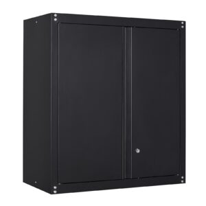 greatmeet metal wall cabinet, wall mounted metal cabinet for garage storage, storage cabinet with doors and adjustable shelf, garage cabinet with lock, steel cabinet for utility room