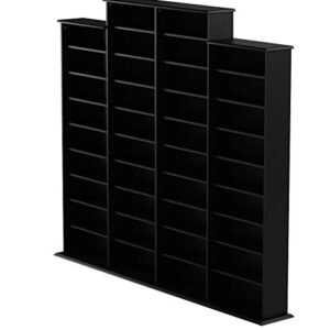 Prepac Quad Width Wall 32 tier Storage Cabinet, Black