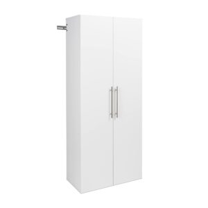 Prepac HangUps Work Storage Cabinet Set R-3pc, 75 in. W x 72 in. H x 16 in. D, White, 47 Cubic Feet