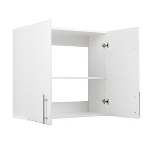 Home Square 2 Piece Wood Wall Cabinet Set in White