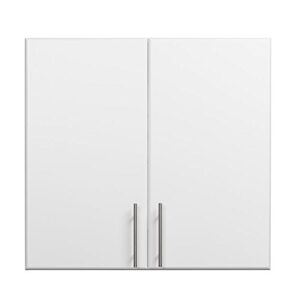 Home Square 2 Piece Wood Wall Cabinet Set in White