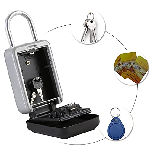 RAZZUM Solid Kitchen Hallway Furniture Key Cabinet Wall-Mounted Key Storage Box Outdoor Homestay Password Unlock Metal Padlock Key Box Gift