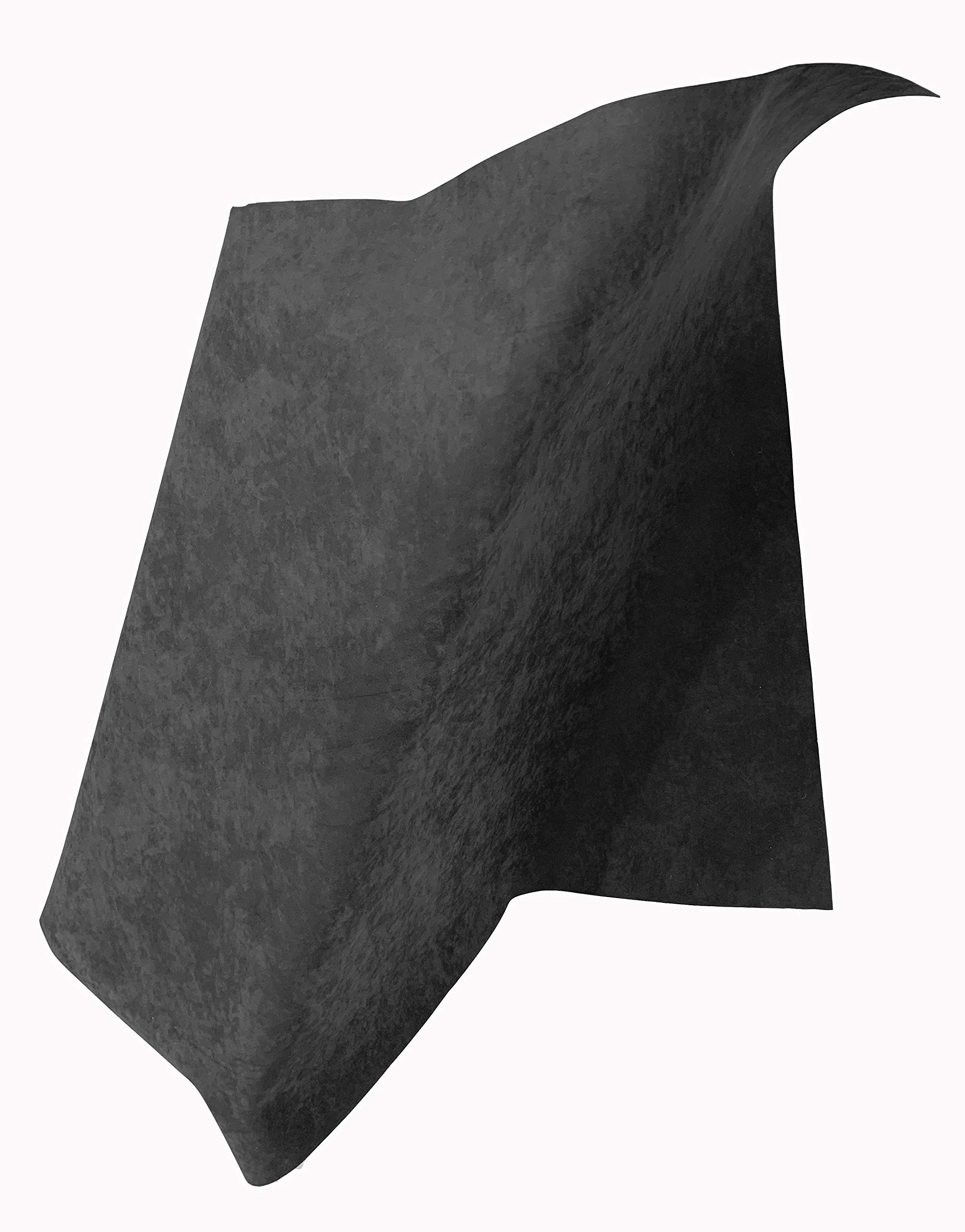 Genuine Alcantara Fabric Charcoal Black Panel (Backless) 9002 Made in Italy (12"x58")