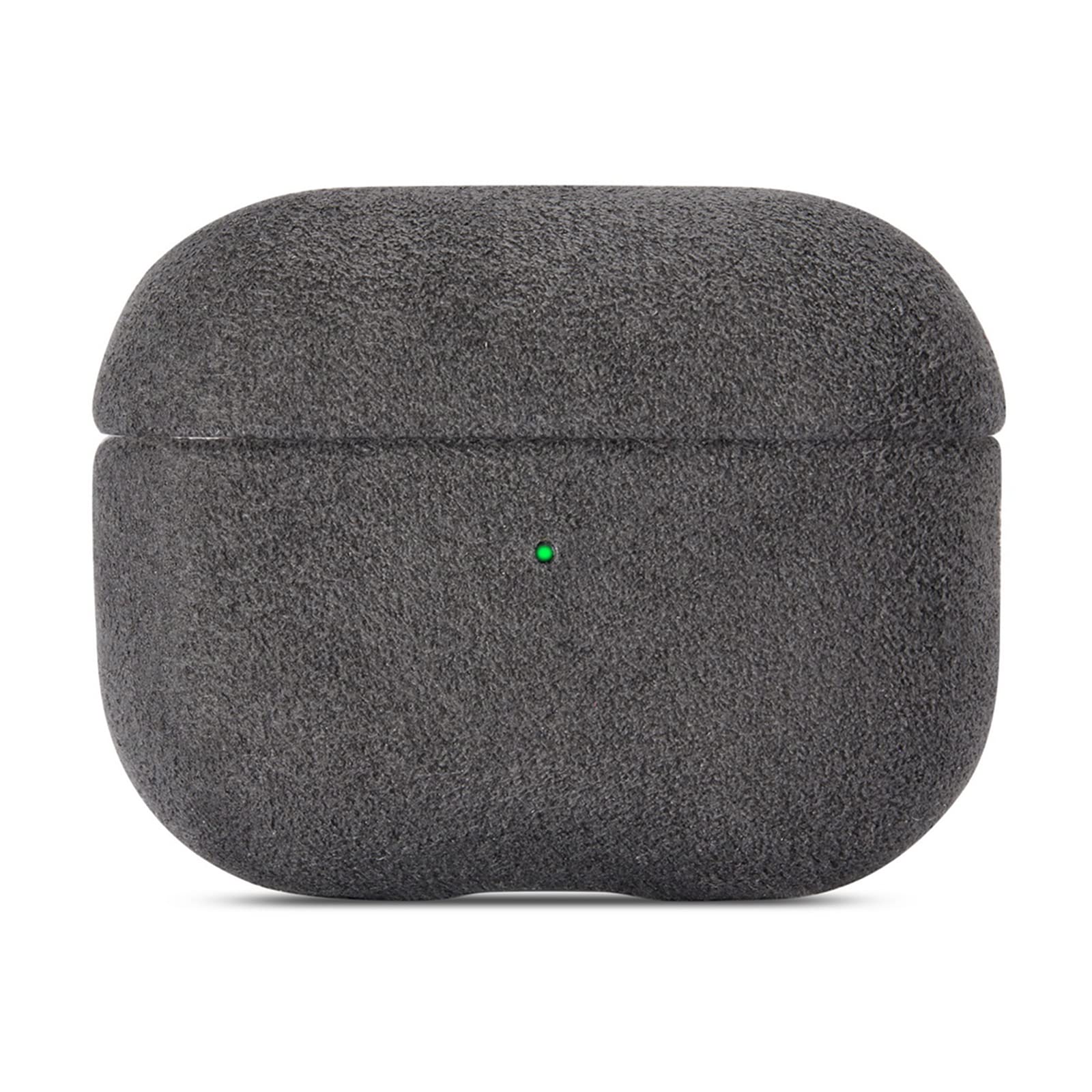 Akantra Alcantara Case Compatible with Apple AirPods Pro 2, Handmade Fully-Wrapped Synthetic Suede AirPods Pro2 Cover, Scratch Resistant Microfiber Cushion (Black 9052)