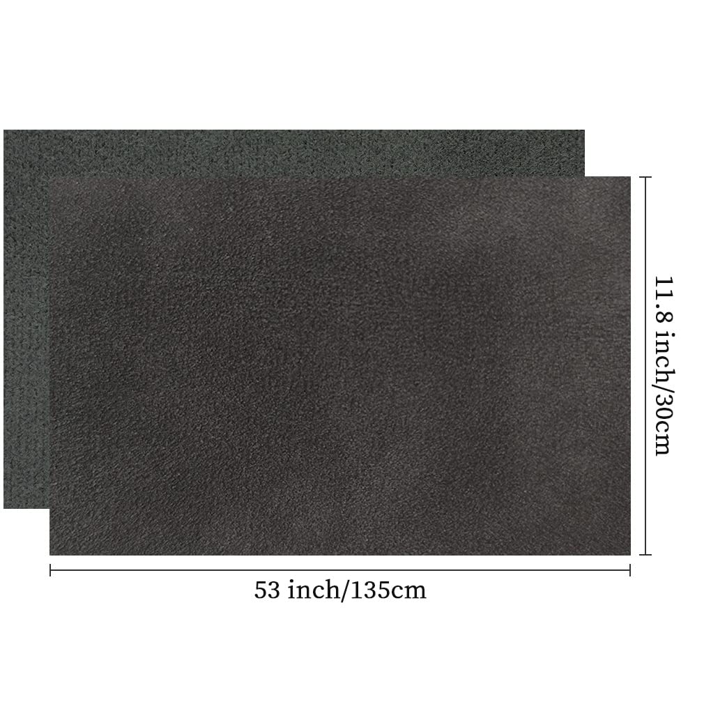 Black Soft Faux Suede Fabric 30x135cm Synthetic Faux Leather Frosted Leatherette for Handbags Wallets Sewing Crafts