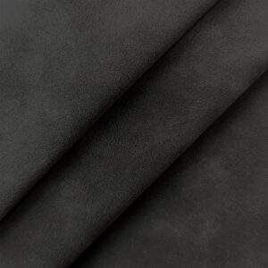 Black Soft Faux Suede Fabric 30x135cm Synthetic Faux Leather Frosted Leatherette for Handbags Wallets Sewing Crafts