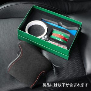 Alfanxi Hand Stitch Alcantara Car Steering Wheel Cover Wrap for Mazda CX-30/CX-50/Mazda3 AXELA /Mazda3 AWD FWD (White Stripe no Dots)